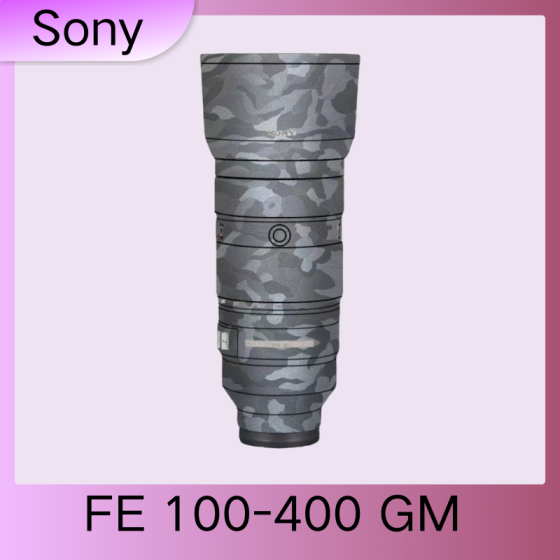 Lentes Sony FE100-400F4.5-5.6 GM OSS - Pele câmera, adesivo câmera - com alta resistência a arranhões, à prova d'água e com design elegante.